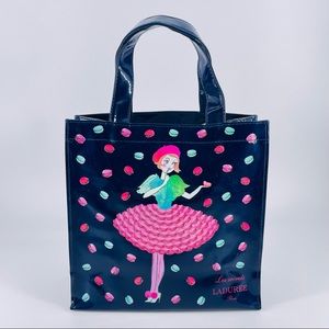 RARE LADUREE LES SECRETS PARIS Macaron Fashionista Tote Bag Blue